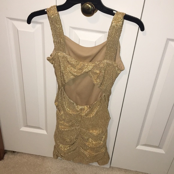 gold dress - Picture 2 of 2